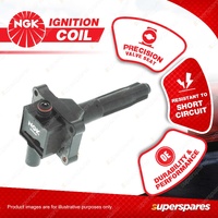 1 x NGK Ignition Coil for Daewoo Korando Musso 3.2L 6 Cyl DOHC MPFI 24V 161kW