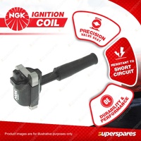 1 x NGK Ignition Coil for Jaguar XJ8 XK8 3.2L 4.0L V8 DOHC 32V 1996-2003 2 Pin