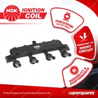 1 x NGK Ignition Coil for Peugeot 207 A7 1.4L 4Cyl SOHC MPFI 8V TU3A 55kW 07-12