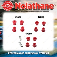 Nolathane Spring eye & shackle bush kit for FORD COURIER PE PF PG 4CYL 4WD