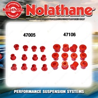 Nolathane Spring eye & shackle bush kit for FORD MAVERICK DA 6CYL 8/1987-9/1993