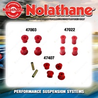 Nolathane Spring eye & shackle bush kit for ISUZU D-MAX TFR TFS 6CYL 2WD 2012-ON