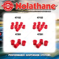 Nolathane Spring eye & shackle bush kit for NISSAN CABALL C340 4CYL 1979-1981