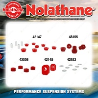 Front Nolathane Suspension Bush Kit for FORD BRONCO 3RD GEN 6/8CYL 4WD 1982-1987