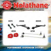 Front Nolathane Suspension Bush Kit for TOYOTA COROLLA ZZE122 123 4CYL 2001-2007