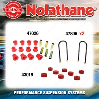 Rear Nolathane Suspension Bush Kit for FORD COURIER PA 4CYL 2WD 1978-11/1989