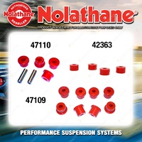 Rear Nolathane Suspension Bush Kit for HOLDEN BARINA MB 4CYL 2/1985-8/1986