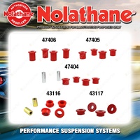 Rear Nolathane Suspension Bush Kit for NISSAN NAVARA D40 6CYL 2WD 2005-2015