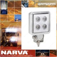 Narva 9-33V 600 Lumens LED Work Lamp Flood Beam with White powder coated finish