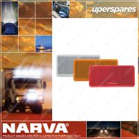 Narva Amber Retro Reflector 94 X 44mm With Self Adhesive 84051 bulk of 50