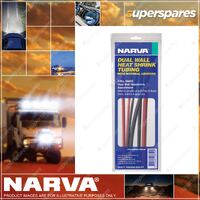 Narva Dual Wall Heatshrink Tubing Assortment 300mm Lengths 3mm-6mm Dia. 56650