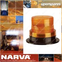 Narva Led Quad Flash Strobe Light Amber Flange Base 12-80 Volts 85368A