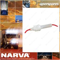 Narva In-Line Glass Fuse Holder With 10 Amp 3Ag Glass Fuse 10A Amp 54380Bl