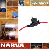 Narva In-Line Mini Blade Fuse Holder With Weatherproof Cap 30A Amp 54412Bl