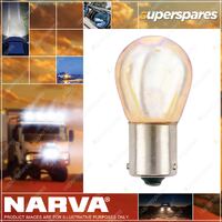 Narva Stop Tail And Indicator Globe Amber 12V 21W BAU15S Phantom Blister Of 2