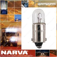 Narva Instrument Licence Plate Globe 12 Volt 4W 47233Bl for - Blister Pack Of 2