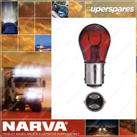 Narva Stop Tail & Indicator Globe Red 21 5W Bay15D Offset Pins 12V Box of 10