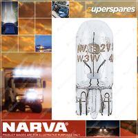 Narva Wedge Globe 12V 5W W2.1 X 9.5D T-10mm for Holden commodore Blister of 2