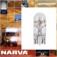 Narva Wedge Globe 12 Volt 3W W2.1 X 9.5D T-10mm 10mm wide x 26mm - Box Of 10