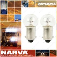 Narva Instrument Licence Plate Globe 12 Volt 3W 47643Bl - Blister Pack Of 2