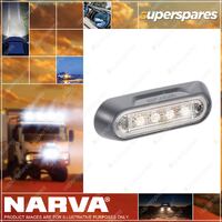 Narva Led Front End White Lamp With Grey Deflector Base 10-30 Volt 90812Bl