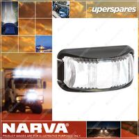 Narva Led Front End Outline Marker Lamp White Black Deflector Base 9-33V 91612