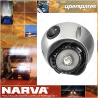 Narva Led Interior Swivel Lamp With Off On Switch With Silv 10-30 Volt 1W 87654S