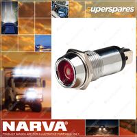 Narva 12 Volt Chrome Pilot Lamp With Red Led 62092BL Premium Quality