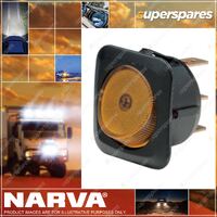 Narva Illuminated Off/On Rocker Switch - Amber 62051Bl Premium Quality