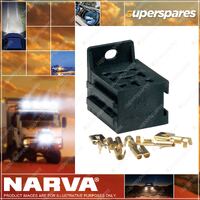 Narva Relay Connector 4 And 5 Pin Relays 6.3mmx0.8mm Flat Pin Connectors 68084Bl