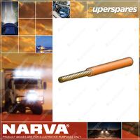 Narva Single Core Orange Cable 4mm Length 30 Meters Orange 15Amp 5814-30Oe