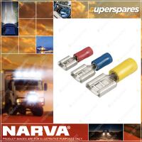 Narva Insulated Blade Terminals Female 2.5 - 3 mm Pack Of 18 56034Bl