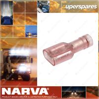 Narva Insulated Blade Terminals Female Wire Size 2.5 - 3 mm Pack Of 10 56041Bl