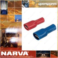 Narva Insulated Blade Terminals Female Wire Size 4 mm Pack Of 10 56044Bl
