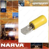 Narva Insulated Blade Terminals - Male 6.3x0.8mm Pack of 100 56124