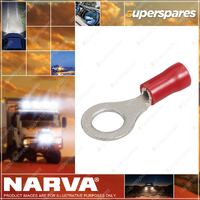 Narva Insulated Ring Terminals Tab Dia 6.3mm wire size 2.5-3mm 56174 Pack of 100