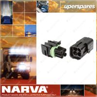Narva Waterproof Connectors Male and Female 56474BL Premium Quality