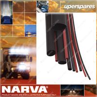 Narva Black Dual Wall Heatshrink Tubing 1.2M 4 X 300mm 56672 Premium Quality