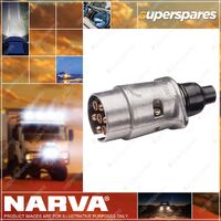 Narva Brand Trailer Plug 7 Pin Round Metal 82161BL Premium Quality