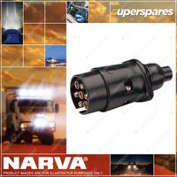 Narva 5 Pin Large Round Plastic Trailer Plug 30A At 12V 82182Bl Premium Quality