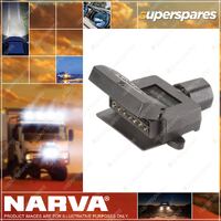 Narva 7 Pin Flat Quick Fit Trailer Socket With Reed Switch 82043Bl