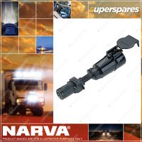 Narva 7 Pin Small Round Socket On Car To 7 Pin Lrg Round Plug On Trailer 82275Bl