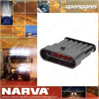 Narva 6 Way Waterproof Male AMP Super Seal Connector Housings 10 pack