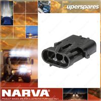 Narva 3 Way Female Waterproof Connectors with Terminals and Seals 10 pack