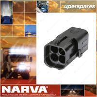 Narva 4 Way Female Waterproof Connectors with Terminals and Seals 10 pack