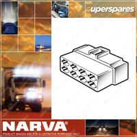 Narva 8 Way Male Quick Connect Connector Housings with Terminals 10 Pack