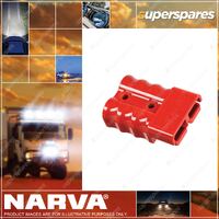 Narva Heavy-Duty 175 Amp Red Connector Housing with Copper Terminals