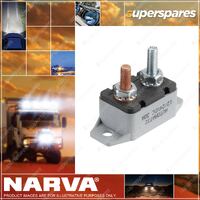 Narva 15 Amp Plastic Automatic Resetting Circuit Breaker with Straight Bracket