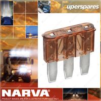 Narva 7 Amp Brown Color Micro 3 Blade Fuse Blister 5 Part NO. of 51207BL