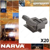 Narva 7 Pin Flat Trailer Quickfit Socket Bulk Pack Of 20 Part NO. of 82042-20